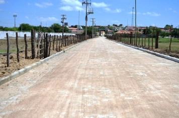Foto - entrega de pavimentação