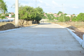 Foto - entrega de pavimentação