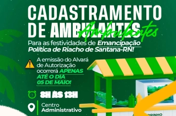 ATENÇÃO, AMBULANTES! 