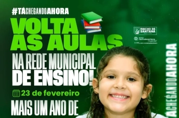 AS AULAS DA REDE MUNICIPAL VOLTAM NESTA SEGUNDA-FEIRA!