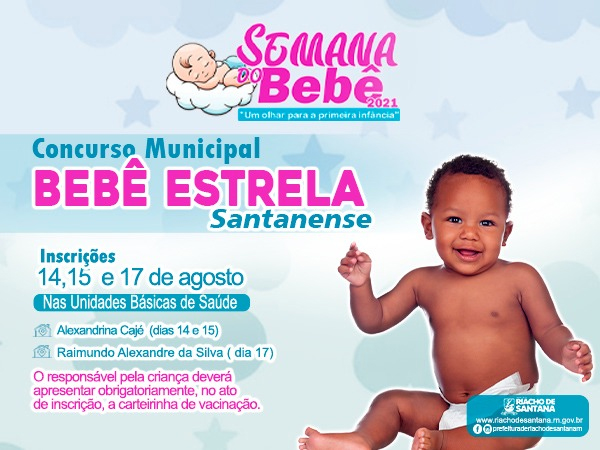 Concurso Municipal Bebê Estrela Santanense. 2021
